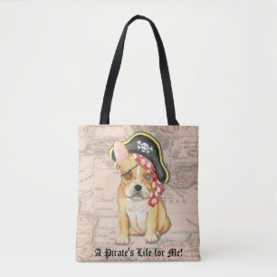 French Bulldog Pirate Tote Bag