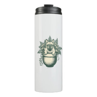 French Bulldog Plant Lover Gift Thermal Tumbler