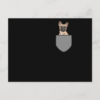 French Bulldog Pocket Postcard