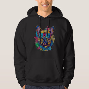 French Bulldog Pop Art Illustration For Frenchie O Hoodie