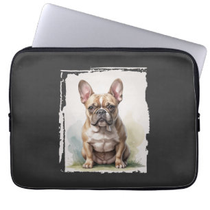 French Bulldog Portrait Laptop Sleeve