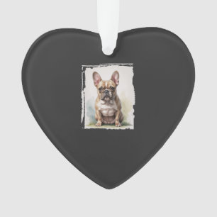 French Bulldog Portrait Ornament