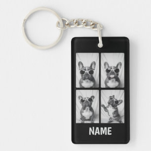 French Bulldog Portrait Personalized Keychain
