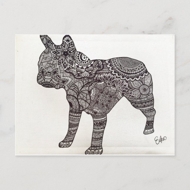 French Bulldog Postcard (Front)