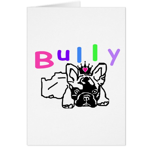 French Bulldog postcard (Front)