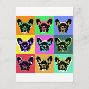 French bulldog postcard