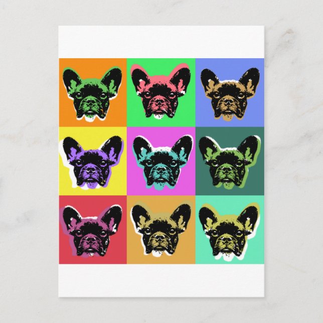 French bulldog postcard (Front)