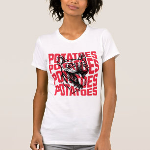 French Bulldog Potatoes Funny T-Shirt Design