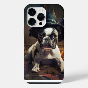 French Bulldog Pumpkins Halloween Scary iPhone 14 Pro Max Case