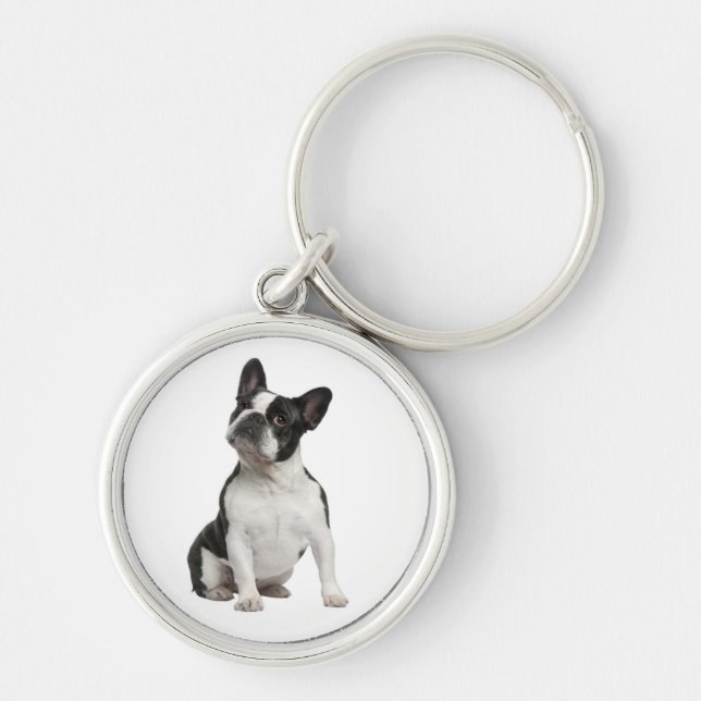 French Bulldog Puppy Dog Mom Adoption Rescue Lover Keychain (Front)