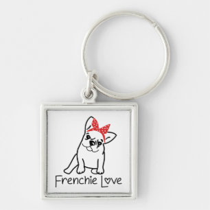French Bulldog Puppy Dog Mom Rescue Adoption Lover Keychain