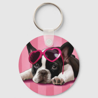 French Bulldog Puppy Keychain