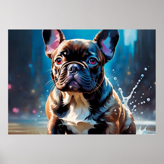 French Bulldog Puppy Poster (Front)