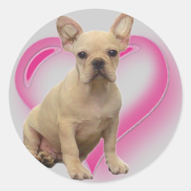 French bulldog puppy stickers (Front)