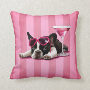 French Bulldog Puppy Throw Pillow