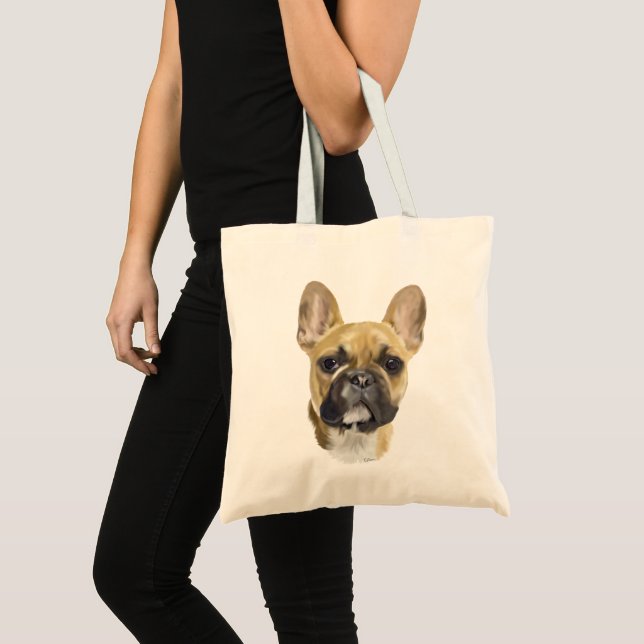 French Bulldog Puppy Tote Bag (Front (Product))