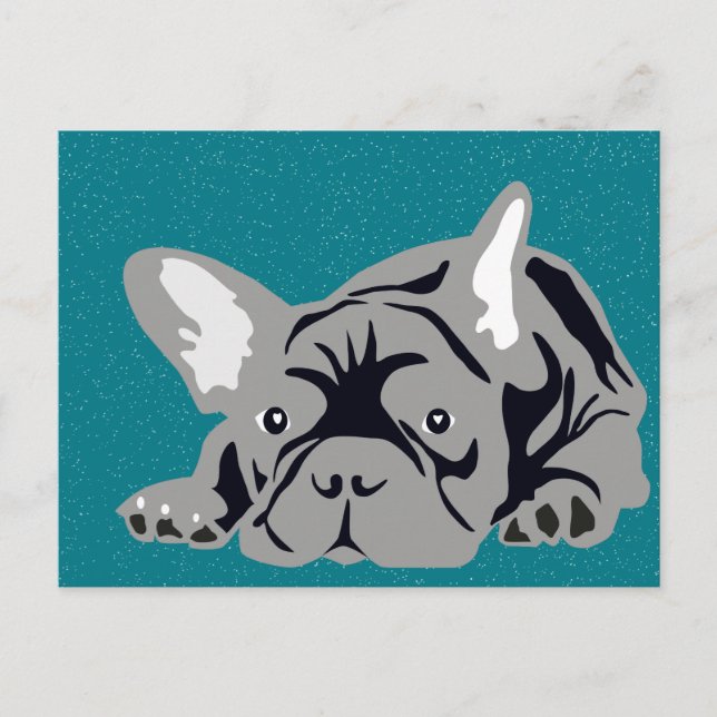 French Bulldog pure Postcard (Front)