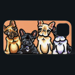French Bulldog Quartet iPhone 13 Case<br><div class="desc">From Andie's original ink & coloured pencil illustration of 4 colours of French Bulldogs: fawn,  black,  cream and black/white. Great for Frenchie lovers.</div>