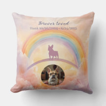 French Bulldog Rainbow Bridge Memorial Throw