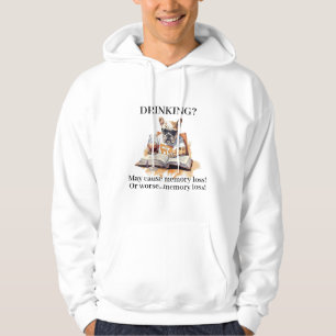 French Bulldog Read Drinking May Cause Memory Loss Hoodie