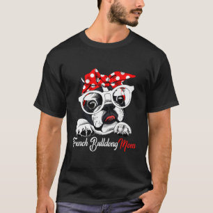 French Bulldog Red Bandana Women Dog T-Shirt
