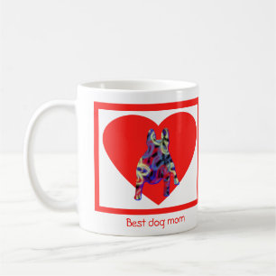 French Bulldog Red Valentine’s Day Heart Coffee Mug