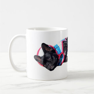 French Bulldog relaxing, Paris Logo, Caffine pl... Coffee Mug
