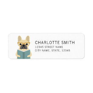 French Bulldog Return Address Label