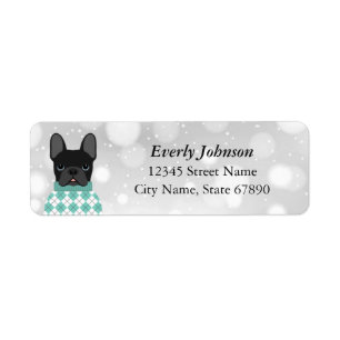 French Bulldog Return Address Labels