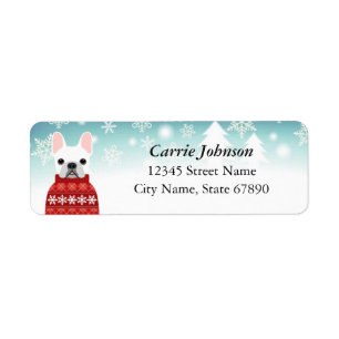 French Bulldog Return Address Labels