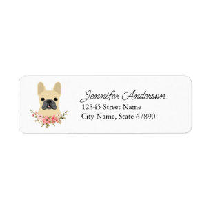 French Bulldog Return Address Labels