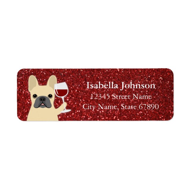 French Bulldog Return Address Labels (Front)