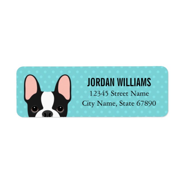 French Bulldog Return Address Labels (Front)