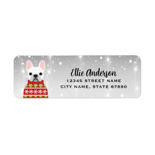 French Bulldog Return Address Labels