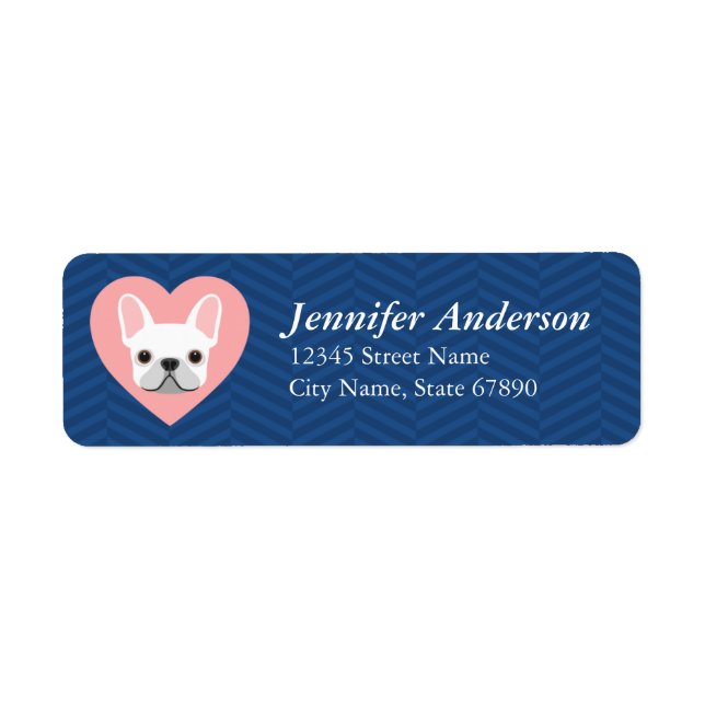 French Bulldog Return Address Labels (Front)