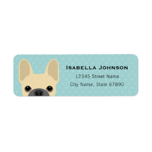French Bulldog Return Address Labels