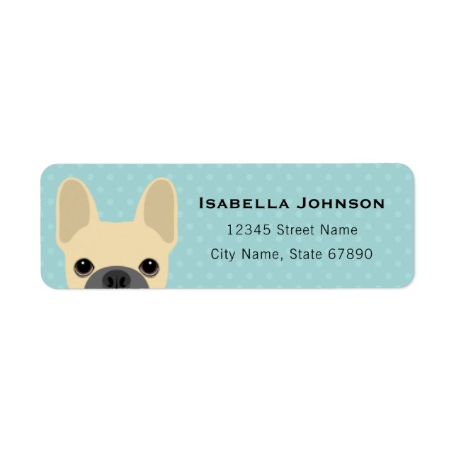 French Bulldog Return Address Labels (Front)