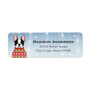French Bulldog Return Address Labels