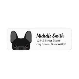 French Bulldog Return Address Labels