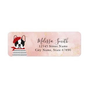 French Bulldog Return Address Labels