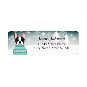 French Bulldog Return Address Labels