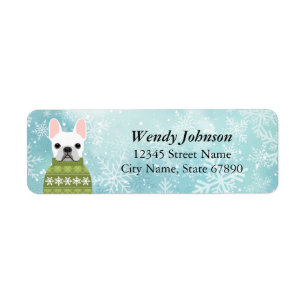 French Bulldog Return Address Labels