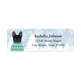 French Bulldog Return Address Labels