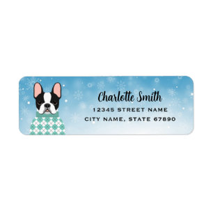 French Bulldog Return Address Labels