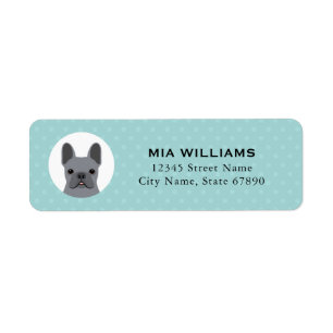 French Bulldog Return Address Labels
