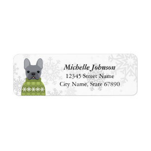 French Bulldog Return Address Labels