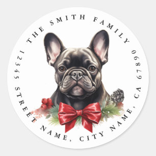 French Bulldog Round Stickers