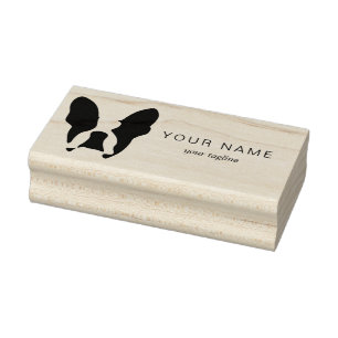 French bulldog  rubber stamp
