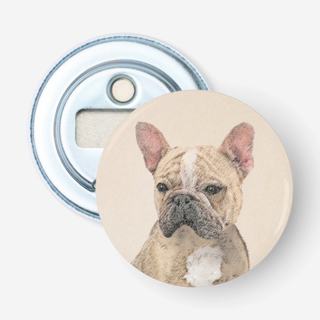 French Bulldog (Sable) Painting - Cute Original Do Bottle Opener (Front)