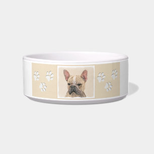 French Bulldog (Sable) Painting - Cute Original Do Bowl